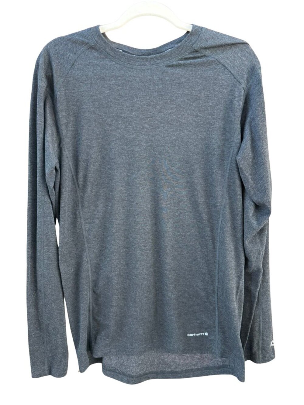 Carhartt Force Gray Performance Long Sleeve Shirt Size Large Moisture Wicking